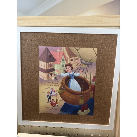 Disney Handmade Custom Pin Board Belle Beauty &the BeastFrom Little Golden Book - Picture 1 of 5